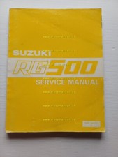 SUZUKI RG 500 GAMMA 1985-87 manuale officina INGLESE originale workshop manual