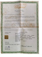 Chopard Mille Miglia Garanzia Guarantee Warranty e Certificato Cronometro