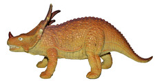 PROTOCERATUPS Dinosauro in gomma altezza cm.11 circa - lunghezza cm.25  anni '90