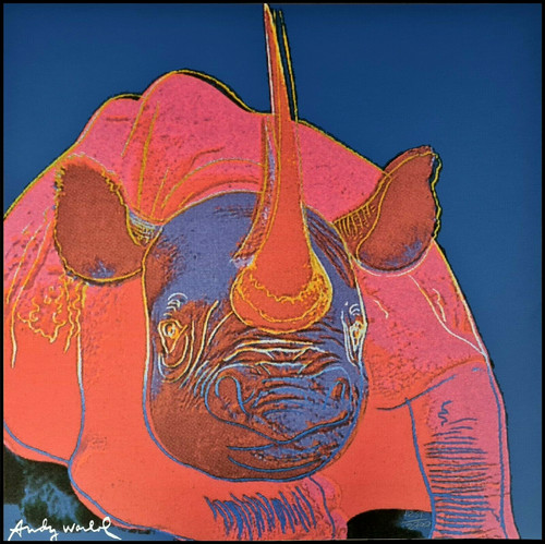Andy warhol rinoceronte - andy, nero