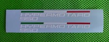 ADESIVO ADESIVI DUCATI HYPERMOTARD 950 - COPPIA CM.13 PRESPAZIATI  - BIANCO 
