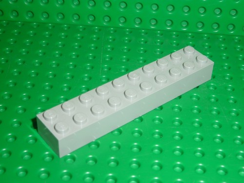 Lego oldgray brick 2x10 - oldgray,