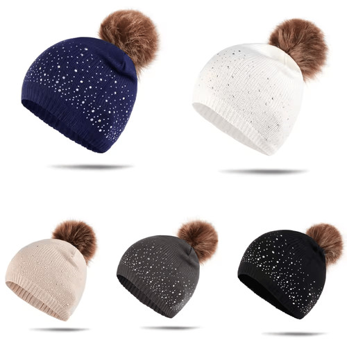 Bonnet pour femme - avec, pom