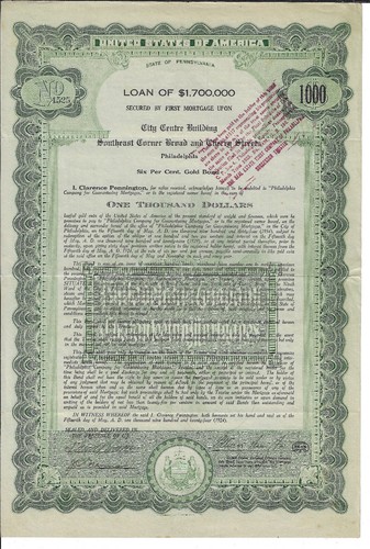 Pennsylvania 1924 city - 1924, centre