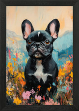 Bulldog francese in paesaggio