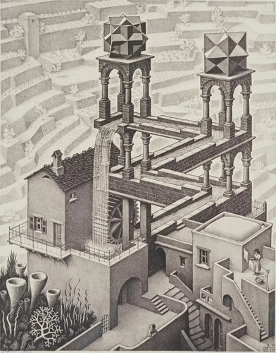 Escher la cascata - escher:,