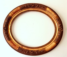 cornice antica dorata a foglia oro legno e stucchi fine 800