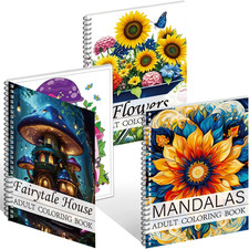 3 Pezzi Libri Da Colorare per