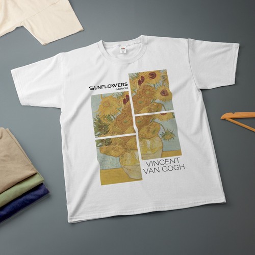 Shirt girasoli van gogh - van,