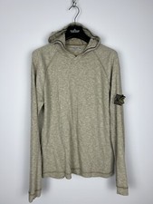 Grey Stone Island Hoodie (With Mesh Badge)