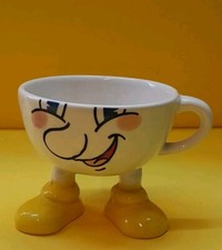 LE TAZZE PAZZE PIEDI GIALLI TAZZA LATTE GIGLIO LA CASTELLANA MUG CUP VINTAGE 