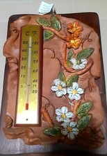 Fantastico Termometro Da Muro Legno Terracotta