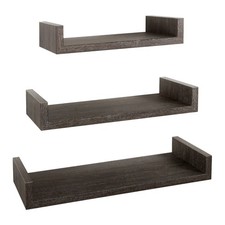 SET 3 MENSOLE PARETE ROVERE
