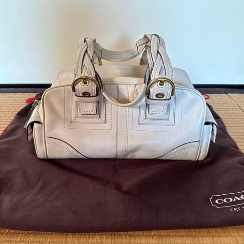 Borsa coach pelle bianca - coach, in