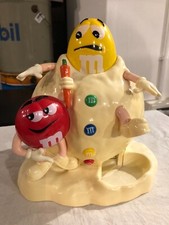 DISTRIBUTORE M&M'S PALLA DI NEVE M&MS ROSSO E GIALLO RARO NATALE 2010 COLLEZIONE