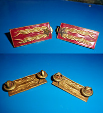 POLIZIA Pubblica sicurezza Coppia mostrine x CAMICIA lamierino anni 50 60 - t