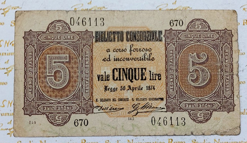 Biglietto consorziale 5 - da,