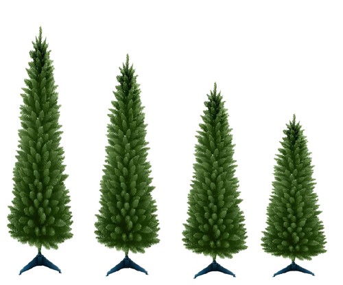 Albero natale verde slim - albero, cm