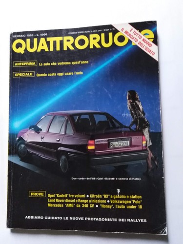 Ruote rivista gennaio 1986 - ruote,