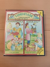 VIDEOFIABE VOL 5 CENERENTOLA ALICE - COFANETTO 2 VHS GED VIDEOCART VFIA 05 RARA