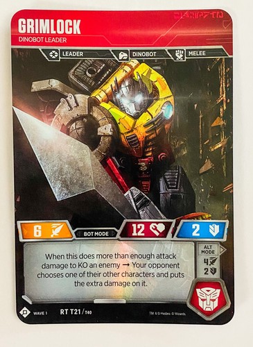 Grimlock dinobot leader - dinobot, (raro)