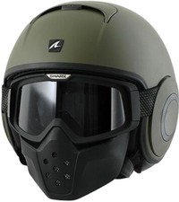 Casco Jet  Shark Raw Blank Mat Verde Opaco Taglia Size XS