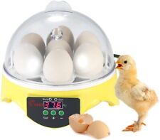 INCUBATRICE INCUBATORE 7 UOVA GALLINA RETTILI ANIMALI REGOLABILE AUTOMATICA PULC
