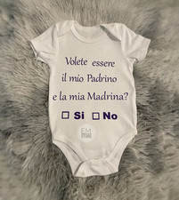 Body neonato 100% cotone, Bianco, taglia 0-3 Mesi Personalizzato