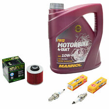 Kit ispezione olio 4L per Yamaha XVS 650 Dragstar 1997-2007 filtro olio + candele