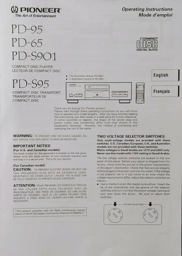 Pioneer pd 65 - -, pd-65