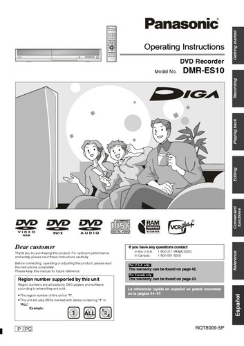 Panasonic dmr es10 - panasonic, dmr-es10