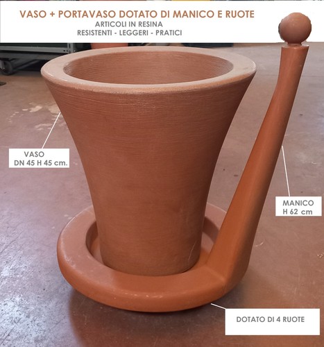 Vaso resina h 45 con - resina,