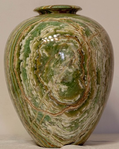 Vaso onice verde - smeraldo, cm