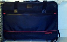 Black Canvas Suitcase Large