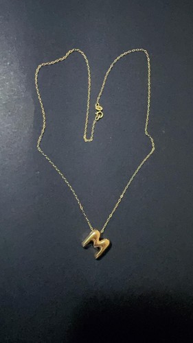 Collana con lettera 45cm - lettera,