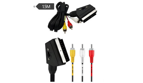 Cavo scart rca - scart,