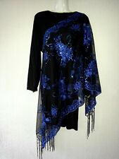 Tribale Stola Telo Mare Sciarpa Indiano Foulard Pareo Dupatta Paillettes Ricami