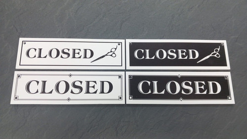 Open closed shop hanging - &,