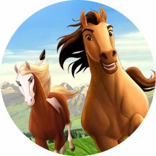 Cialda SPIRIT con NOME per Torta Ostia ostie torte alimentare CAVALLO SELVAGGIO