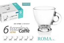 SET 6 TAZZINE CAFFè VETRO