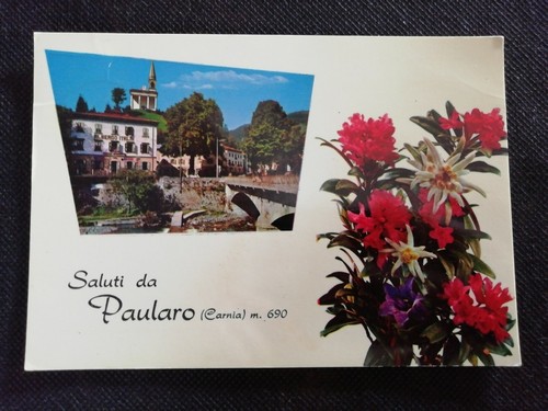 Cartolina saluti paularo - da,