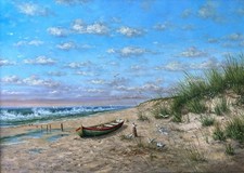 Quadro olio arte paesaggio