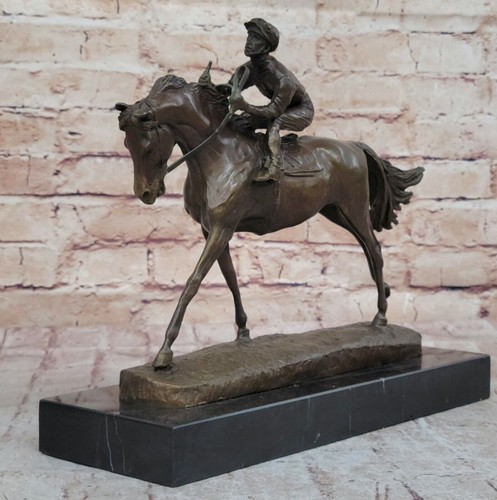 Scultura cavallo fantino - scultura, e