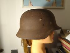 2a GUERRA MONDIALE : UN VECCHIO ELMETTO  TEDESCO  ( M35 )    !!
