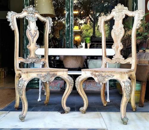 Coppia sedie barocche - di,
