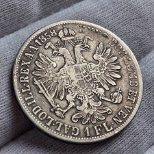 Lombardo Veneto Francesco Giuseppe I 1 Fiorino 1858 Venezia  Argento Raro Lotto