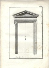 Stampa antica ROMA PORTA a