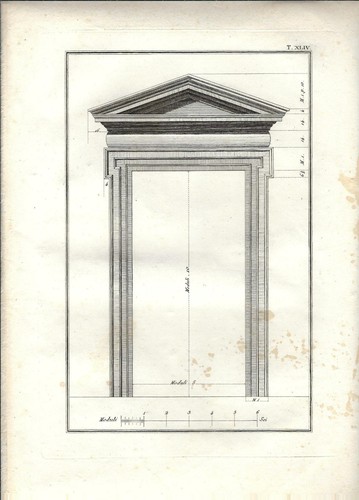 Stampa antica roma porta - roma, a