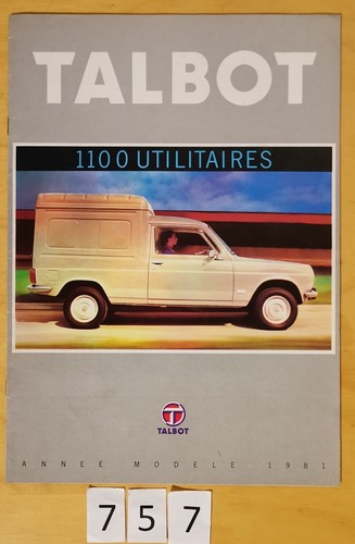 Talbot 1100 utilitaires vf1 - talbot,