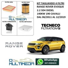 TAGLIANDO FILTRI LAND ROVER